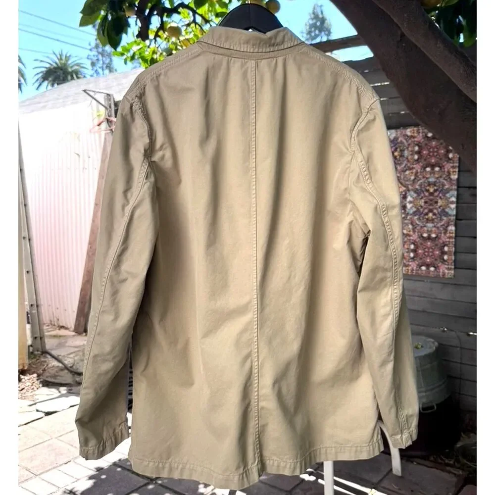 VTG Banana Republic Heritage Safari Cotton Khaki Chore Bush Jacket Size XL 2006